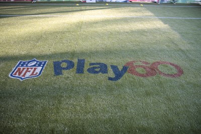 NFL Logo placed on grass